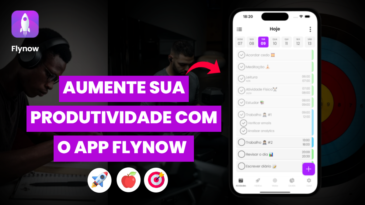 Como ser mais produtivo com o App Flynow Produtividade 🚀